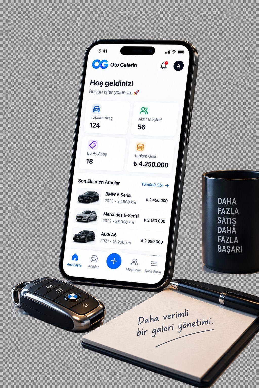 Oto Galerin mobil görünümü